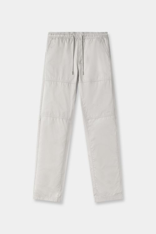Pantalón Straight Fit Gris Básico