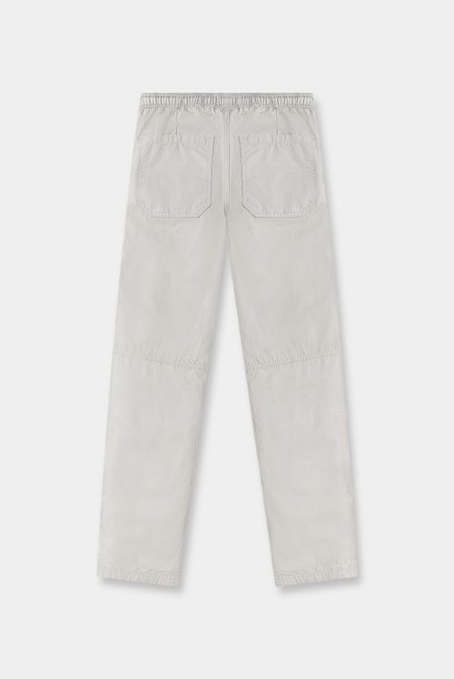 Pantalón Straight Fit Gris Básico