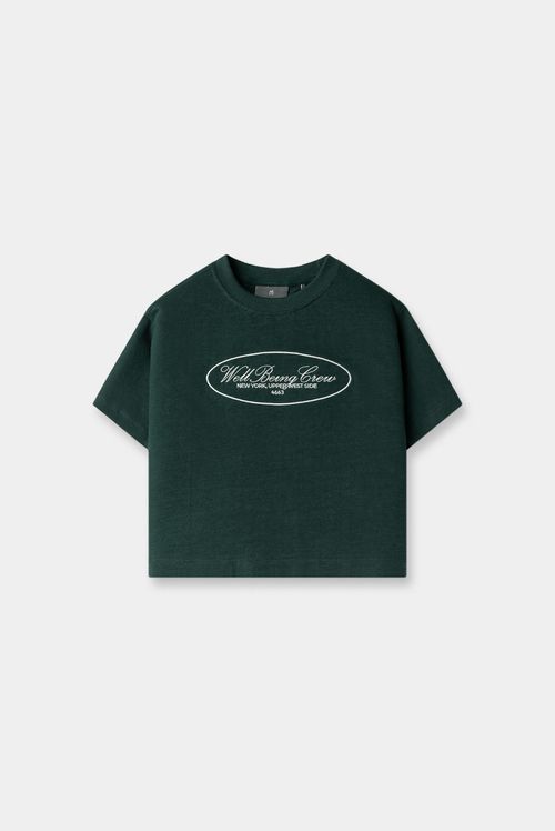 Camiseta Slim Verde Texto