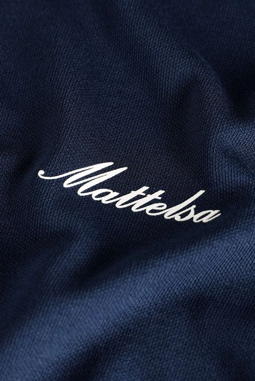 Camiseta Regular Azul Texto