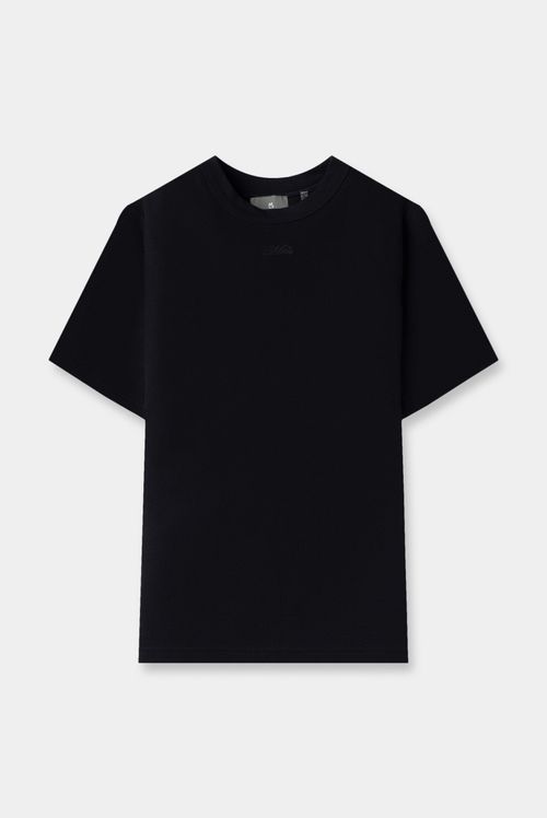 Camiseta Regular Negro Texto