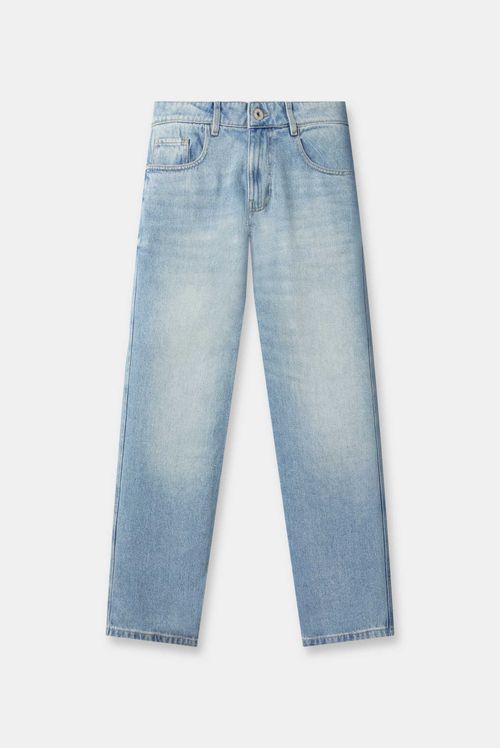 Jeans Loose Fit Azul Claro Básico