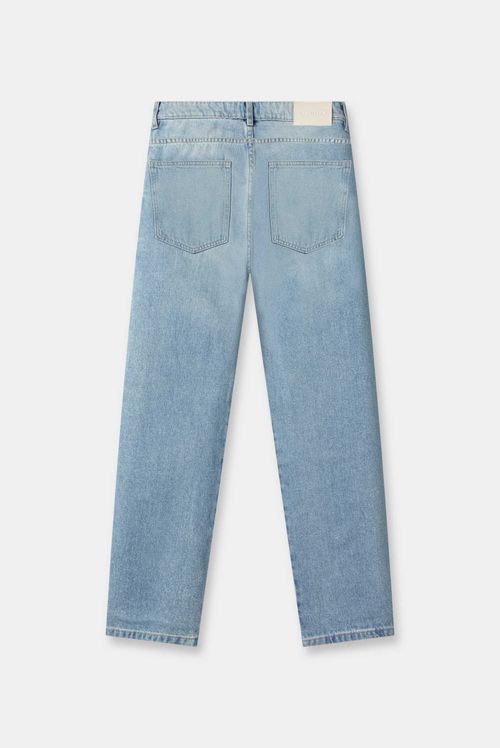 Jeans Loose Fit Azul Claro Básico