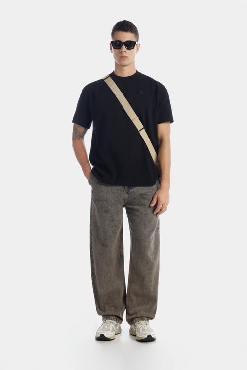 Camiseta Oversize Negro Ícono