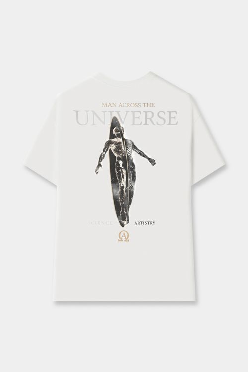 Camiseta Oversize Marfil Ilustración