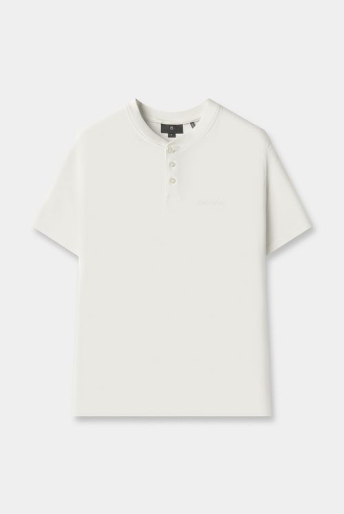 Camiseta Regular Marfil Texto