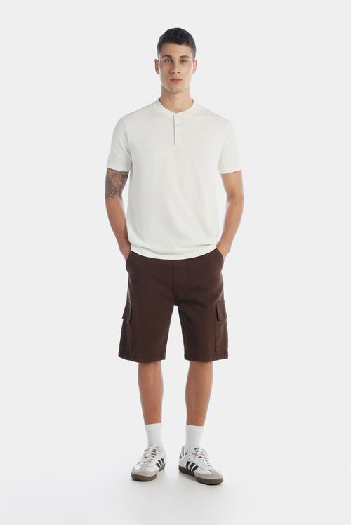 Camiseta Regular Marfil Texto