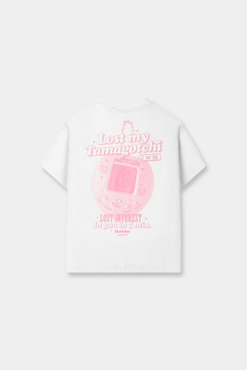Camiseta Oversize Blanco Ilustración