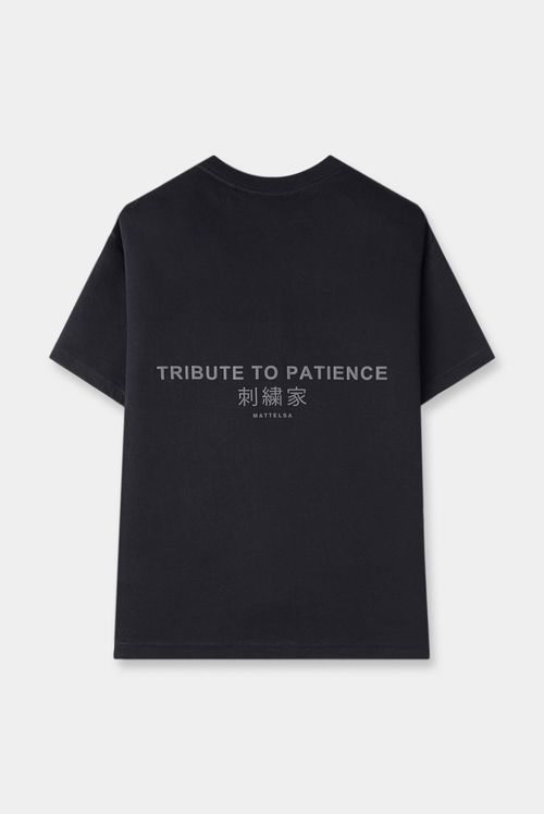 Camiseta Oversize Negro Ilustración