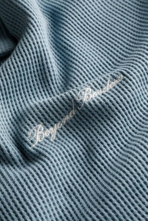 Camisa Oversize Azul Texto