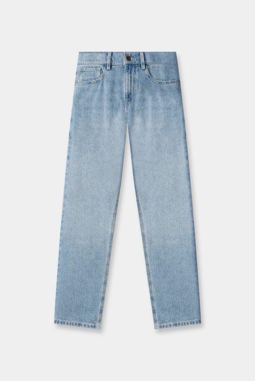 Jeans Regular Fit Azul Medio Básico