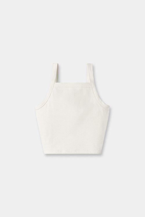 Croptop Marfil Texto