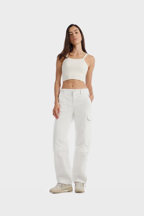 Croptop Marfil Texto