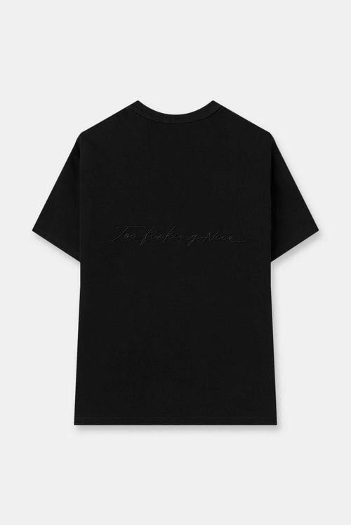 Camiseta Oversize Negro Texto
