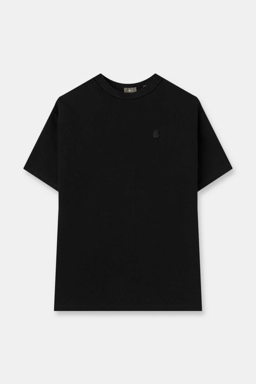 Camiseta Oversize Negro Texto