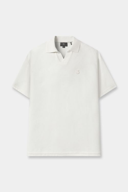 Polo Oversize Marfil Básico
