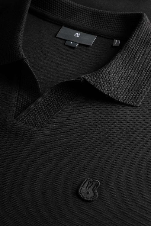 Polo Oversize Negro Básico