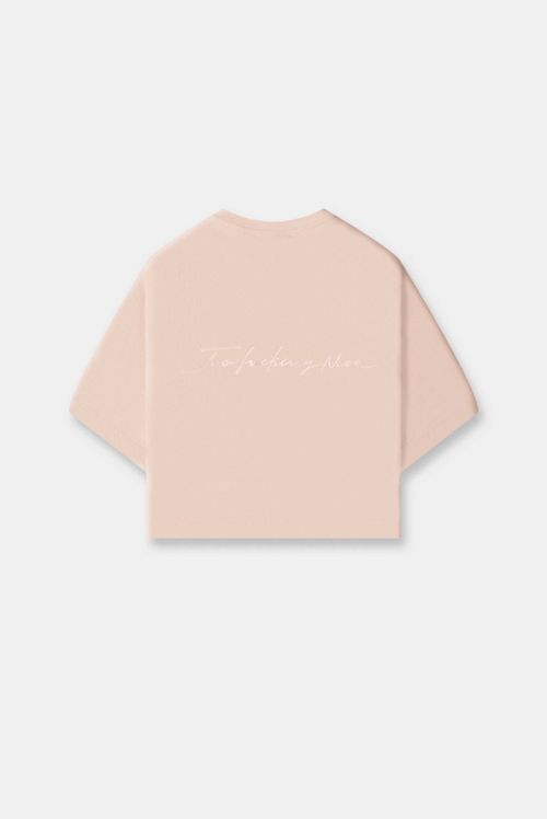 Camiseta Crop Rosado Ícono