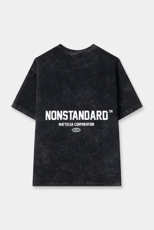 Camiseta Oversize Negro Lavandería