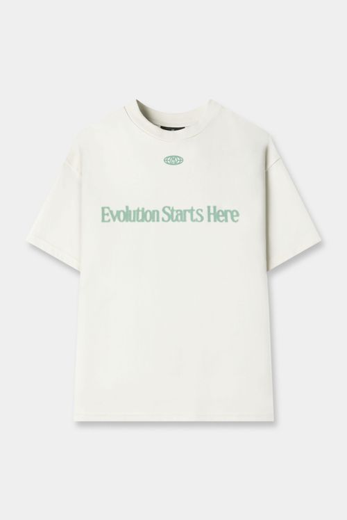 Camiseta Oversize Marfil Ilustración