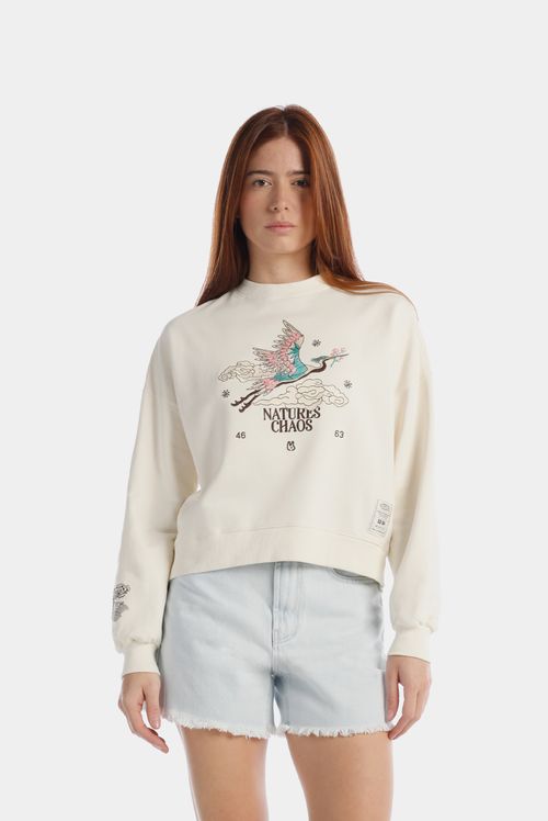 Buzo Pullover Marfil Ilustración