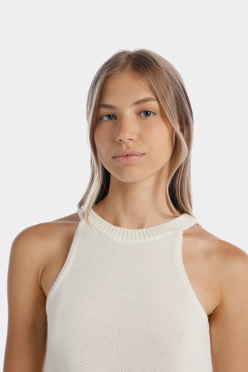Croptop Marfil Básico