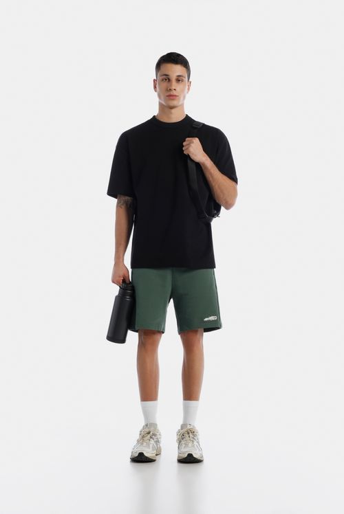 Shorts Verde Texto