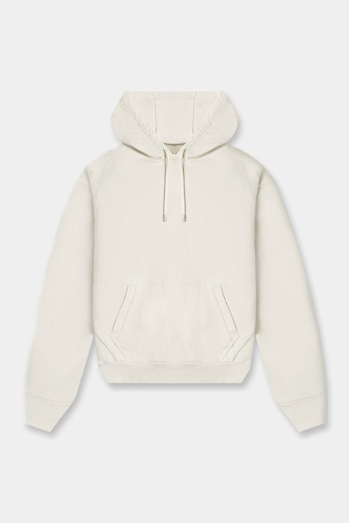 Buzo Hoodie Beige Texto