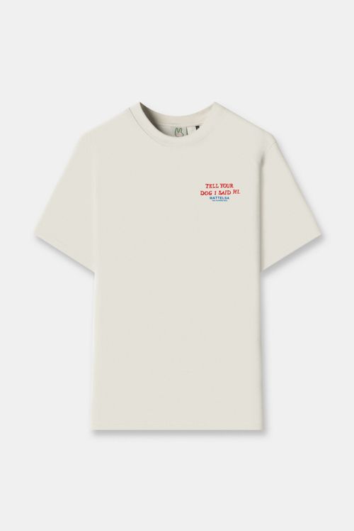 Camiseta Regular Marfil Ilustración