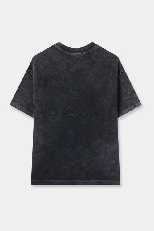 Camiseta Oversize Negro Lavandería
