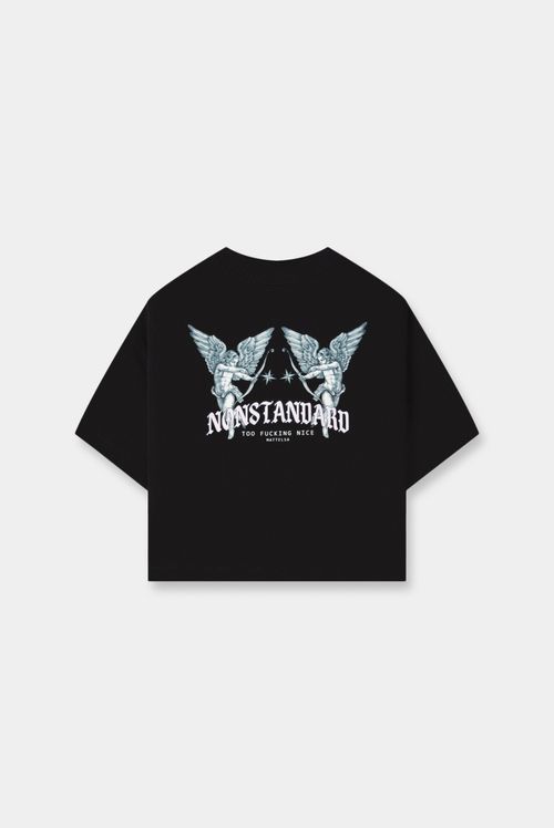 Camiseta Slim Negro Ilustración