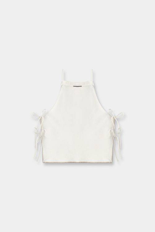 Croptop Marfil Básico