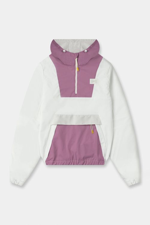 Chaqueta Con Chompa Marfil Texto