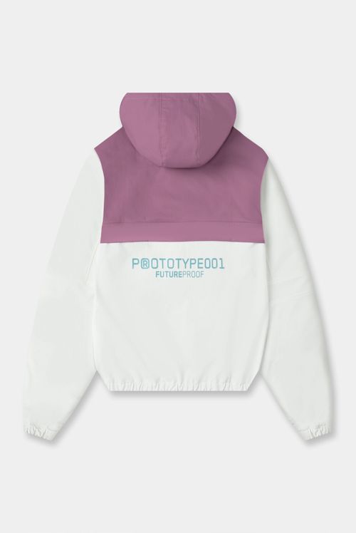 Chaqueta Con Chompa Marfil Texto