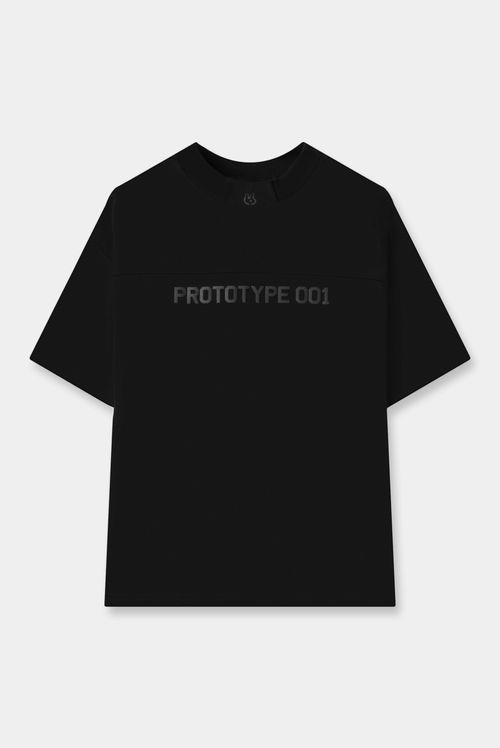 Camiseta Oversize Negro Texto