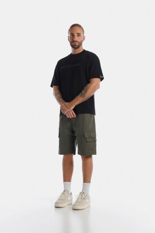 Camiseta Oversize Negro Texto