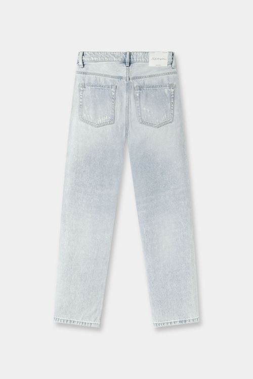 Jeans Slim Fit Azul Claro Básico