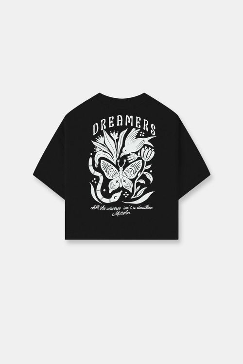 Camiseta Slim Negro Ilustración