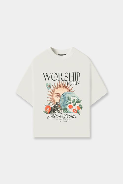 Camiseta Slim Marfil Ilustración
