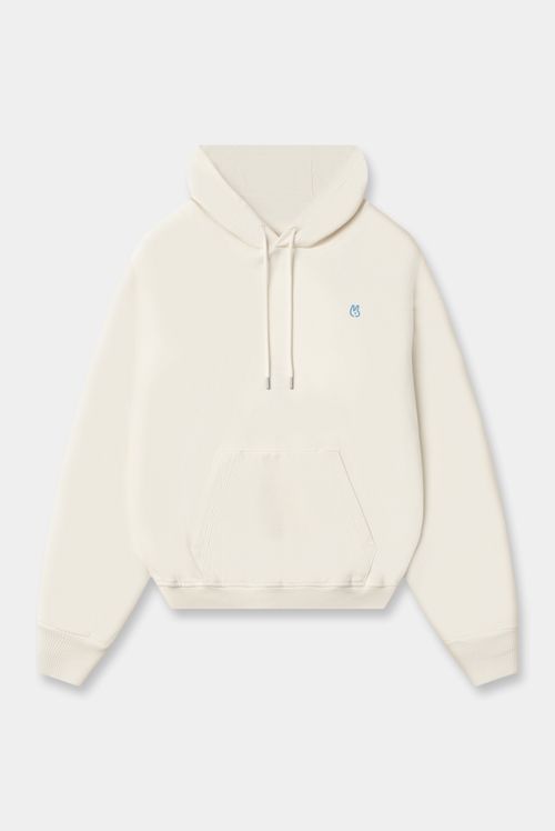 Buzo Hoodie Marfil Texto