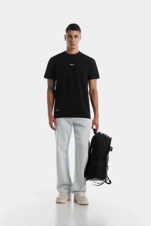 Camiseta Regular Negro Texto