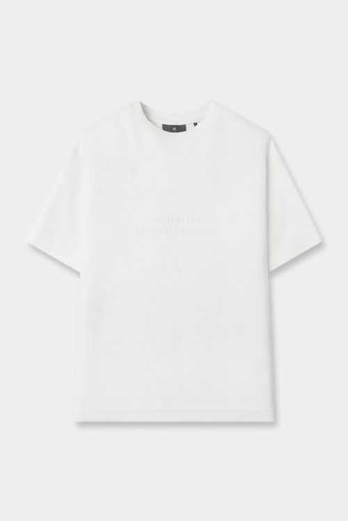 Camiseta Oversize Marfil Texto