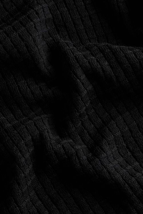 Camiseta Oversize Negro Tejido