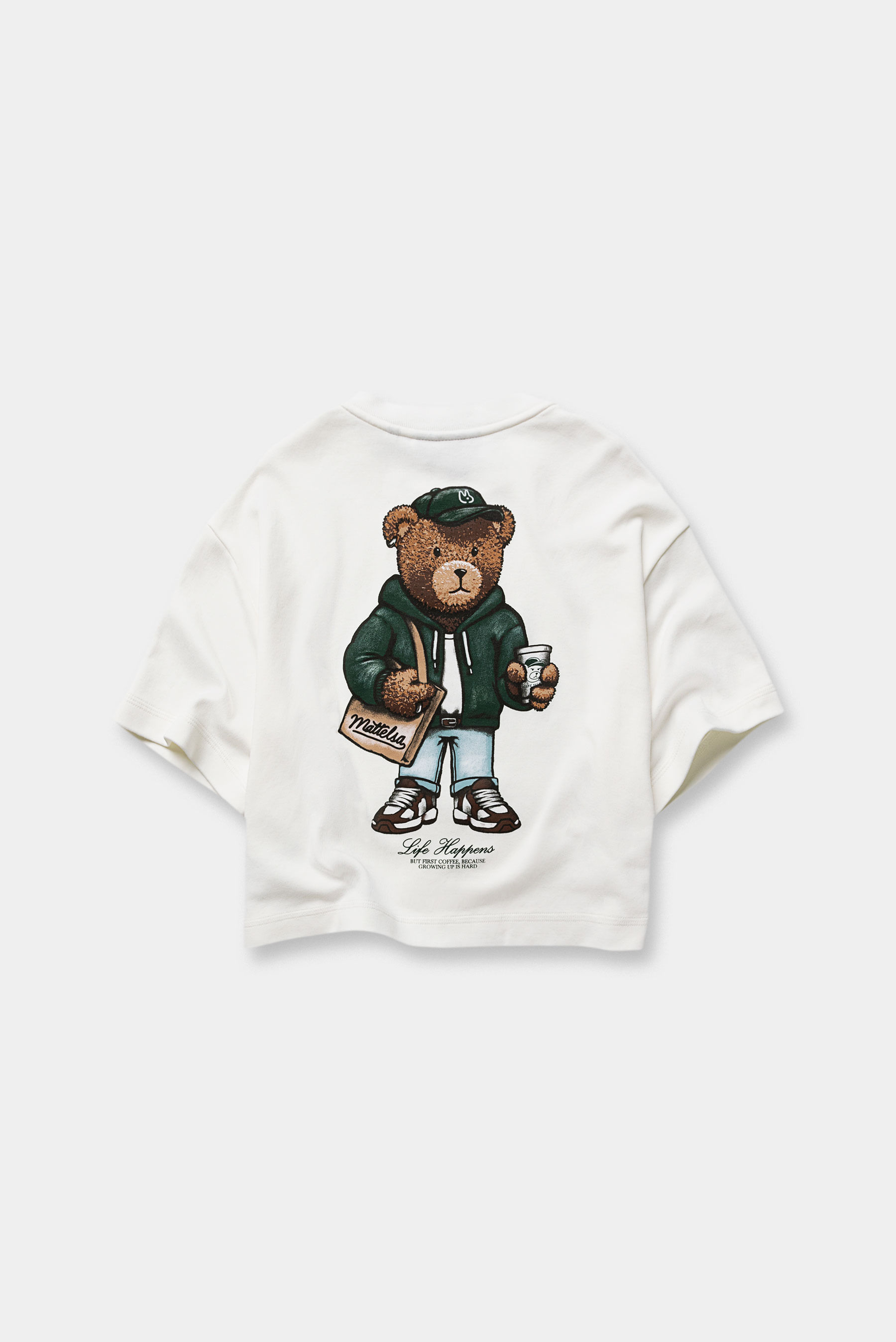 Camiseta Oversize Marfil Ilustración Camisetas mujer