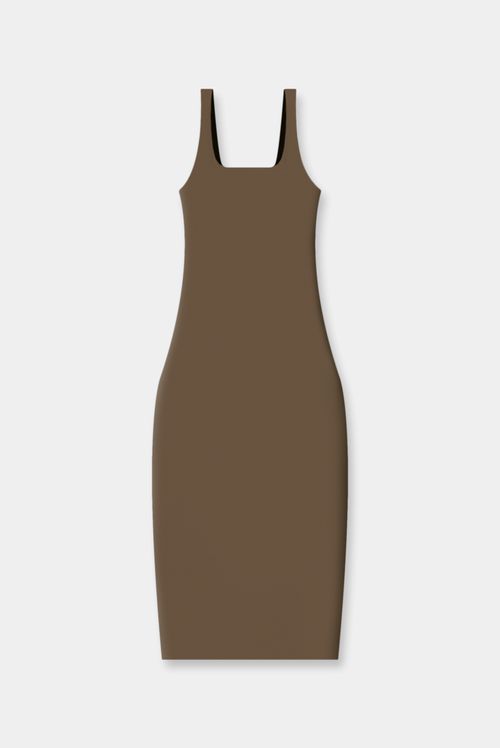 Vestido Café Básico