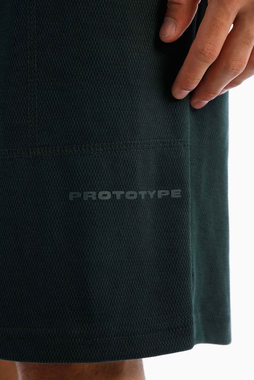 Shorts Verde Texto
