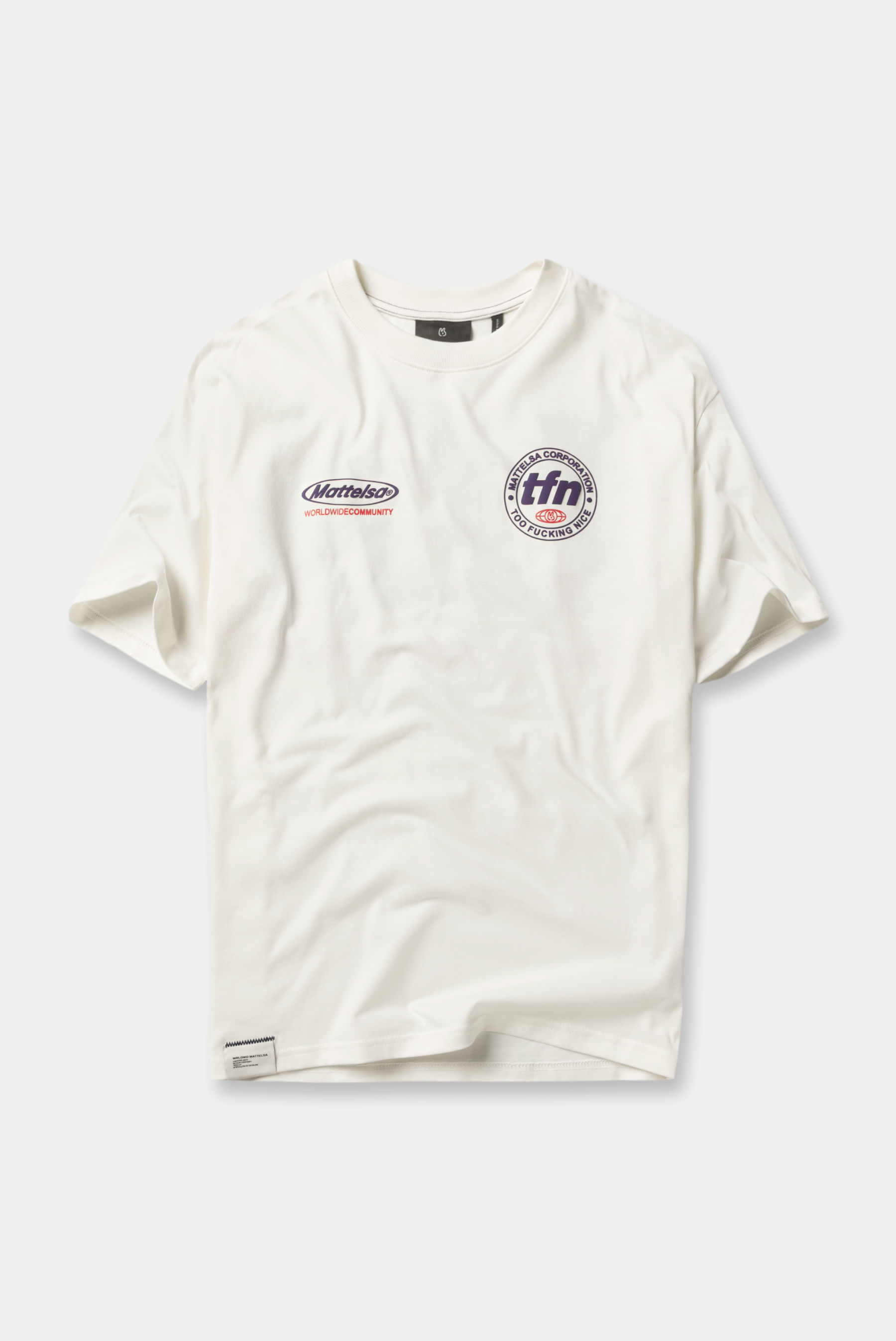 Camiseta Oversize Blanco Texto Camisetas para hombre