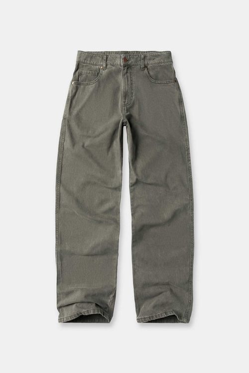 Pantalón Loose Fit Verde Lavandería