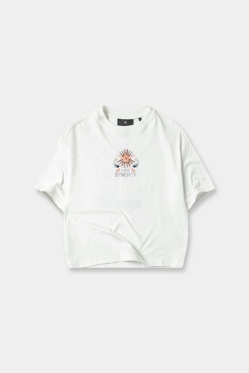 Camiseta Oversize Marfil Ilustración