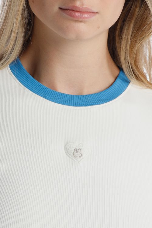 Camiseta Ajustada Marfil Ícono